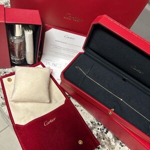 Cartier Gold Bracelet in Red Presentation Box